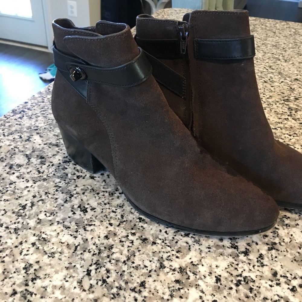 Coach ankle booties